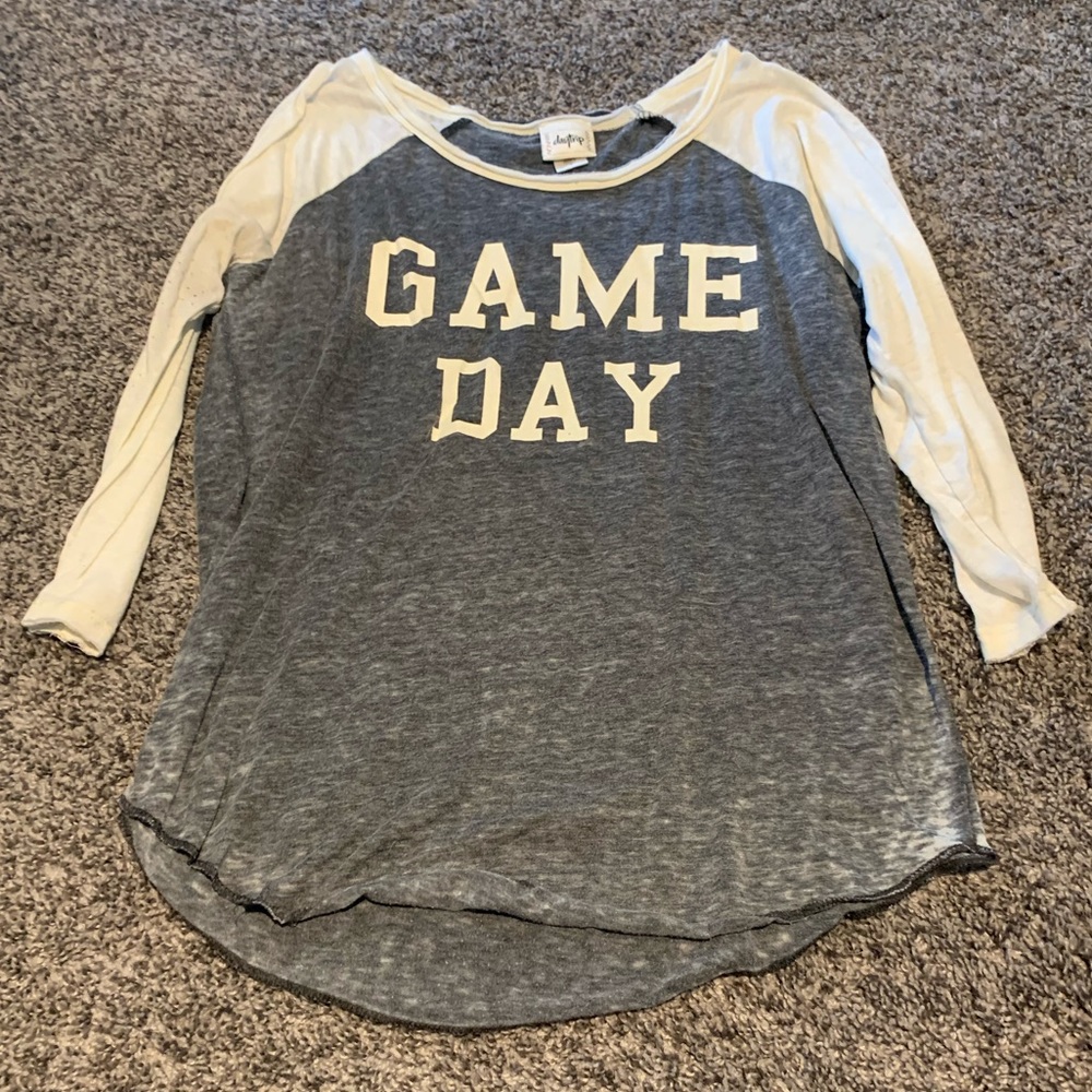 Game Day 3/4 sleeve top
